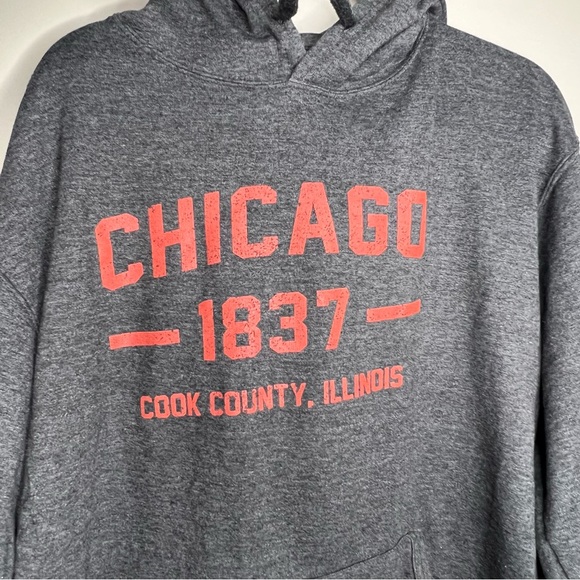 Campus One Spirit Wear Chicago college sweatshirt hoodies grey size 2XL - Picture 3 of 9